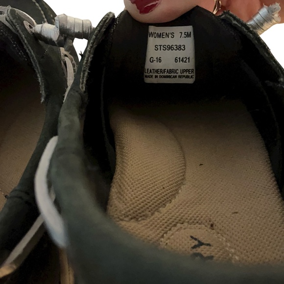 SPERRY TOP-SIDER IVYFISH NAVY SILVER BOAT SHOES SIZE: 7.5 M Preppy School - Picture 4 of 8